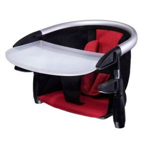 phil&teds Lobster Clip-On Highchair - Black and Red